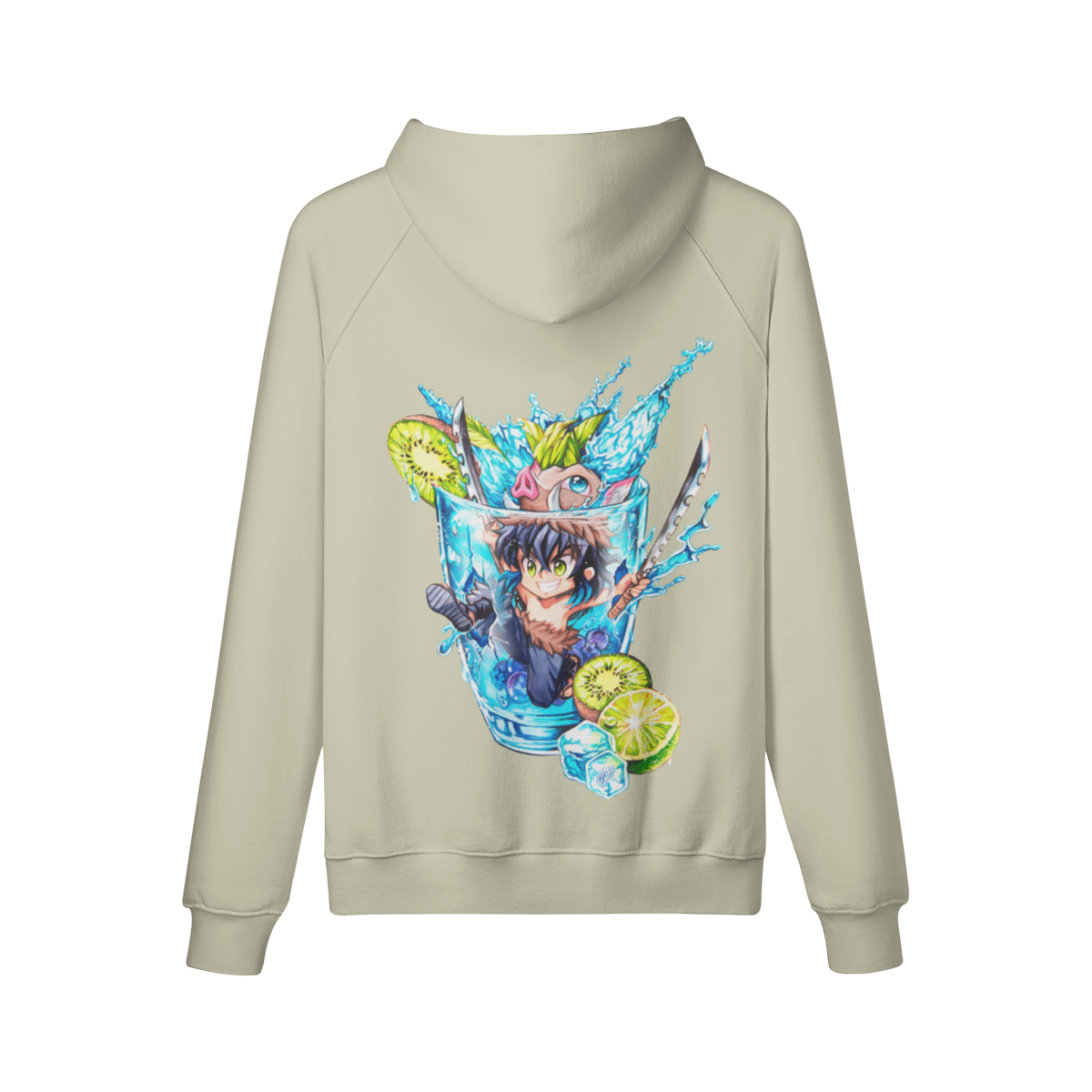 Sudadera con capucha de refresco de kiwi