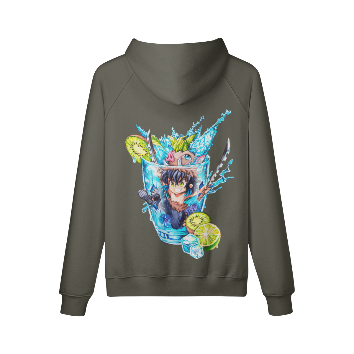Sudadera con capucha de refresco de kiwi