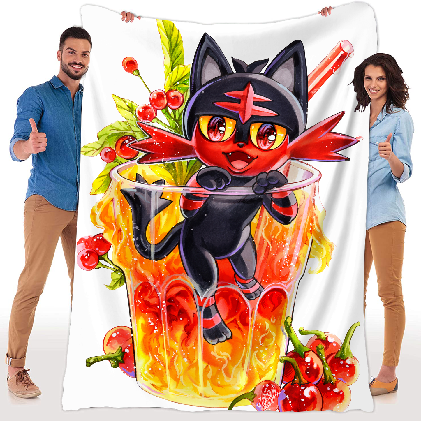 Hot Cherry Peppers Kuscheldecke