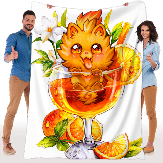 Orange Bomb Kuscheldecke