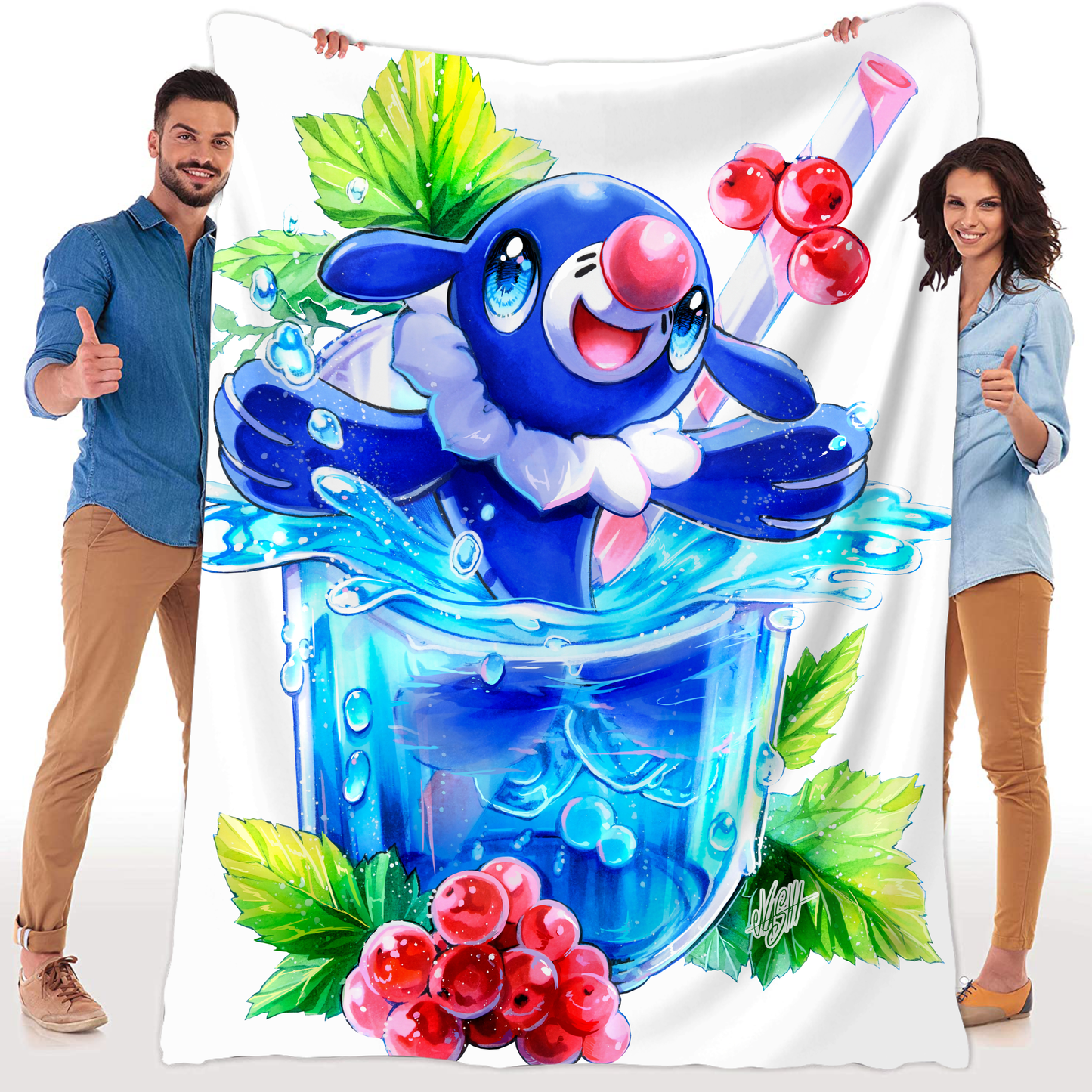 Happy Redurrent Water Kuscheldecke
