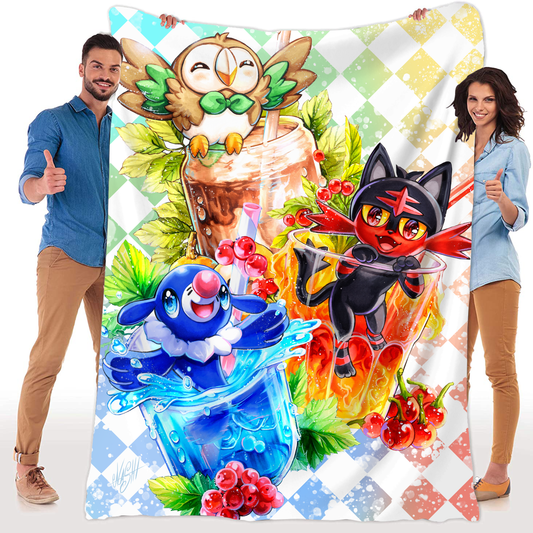 Fan - Kuscheldecke Starter Gen 7 Pokis