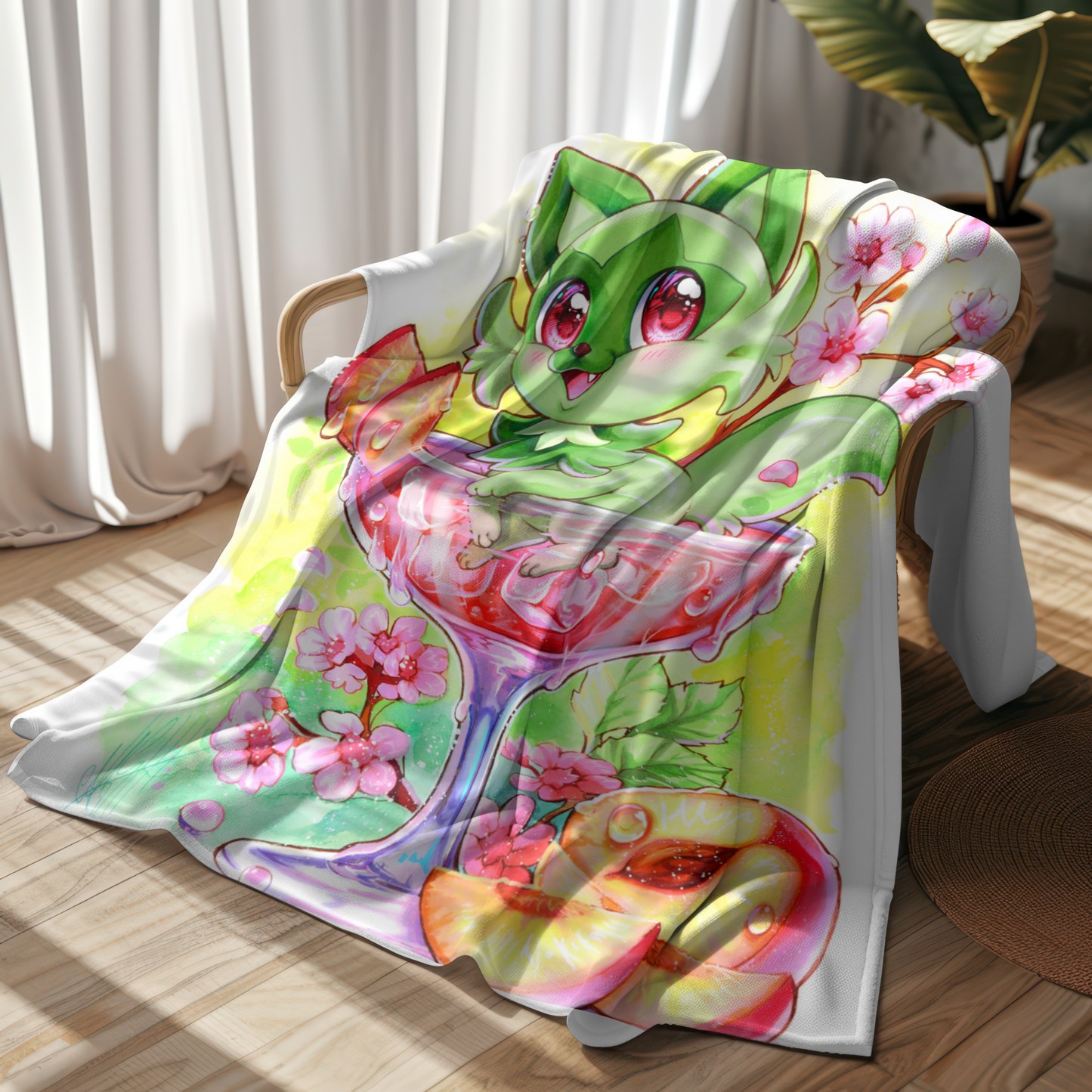 Pinky Peachy Soda Kuscheldecke
