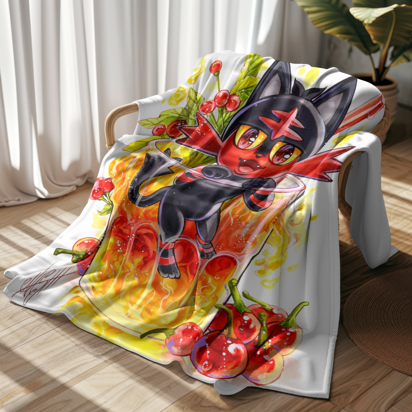 Hot Cherry Peppers Kuscheldecke