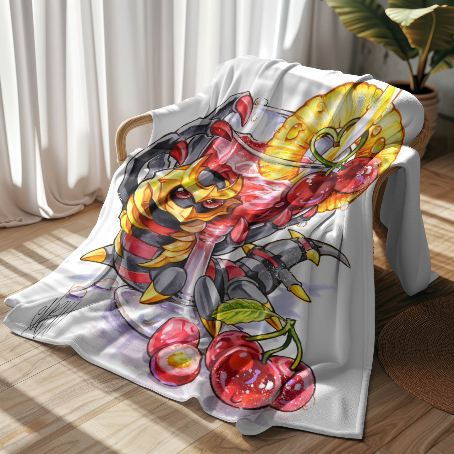Cherry love hug Kuscheldecke