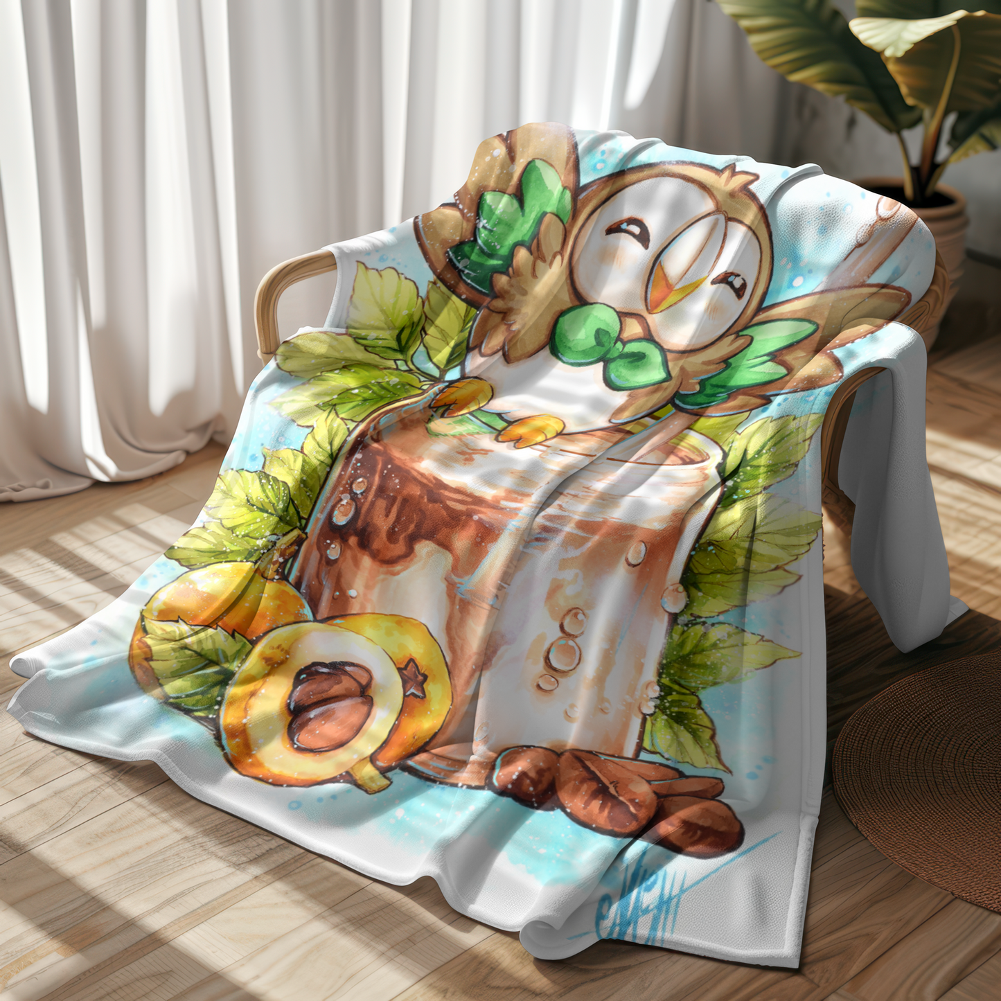 Fly High Milk Coffee Kuscheldecke
