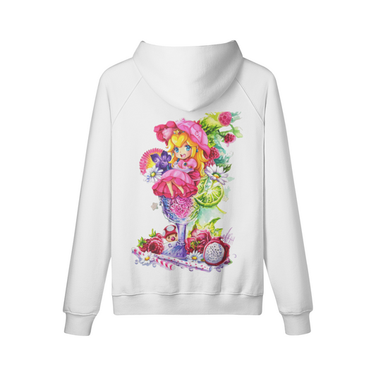 Sudadera con capucha rosa empolvado