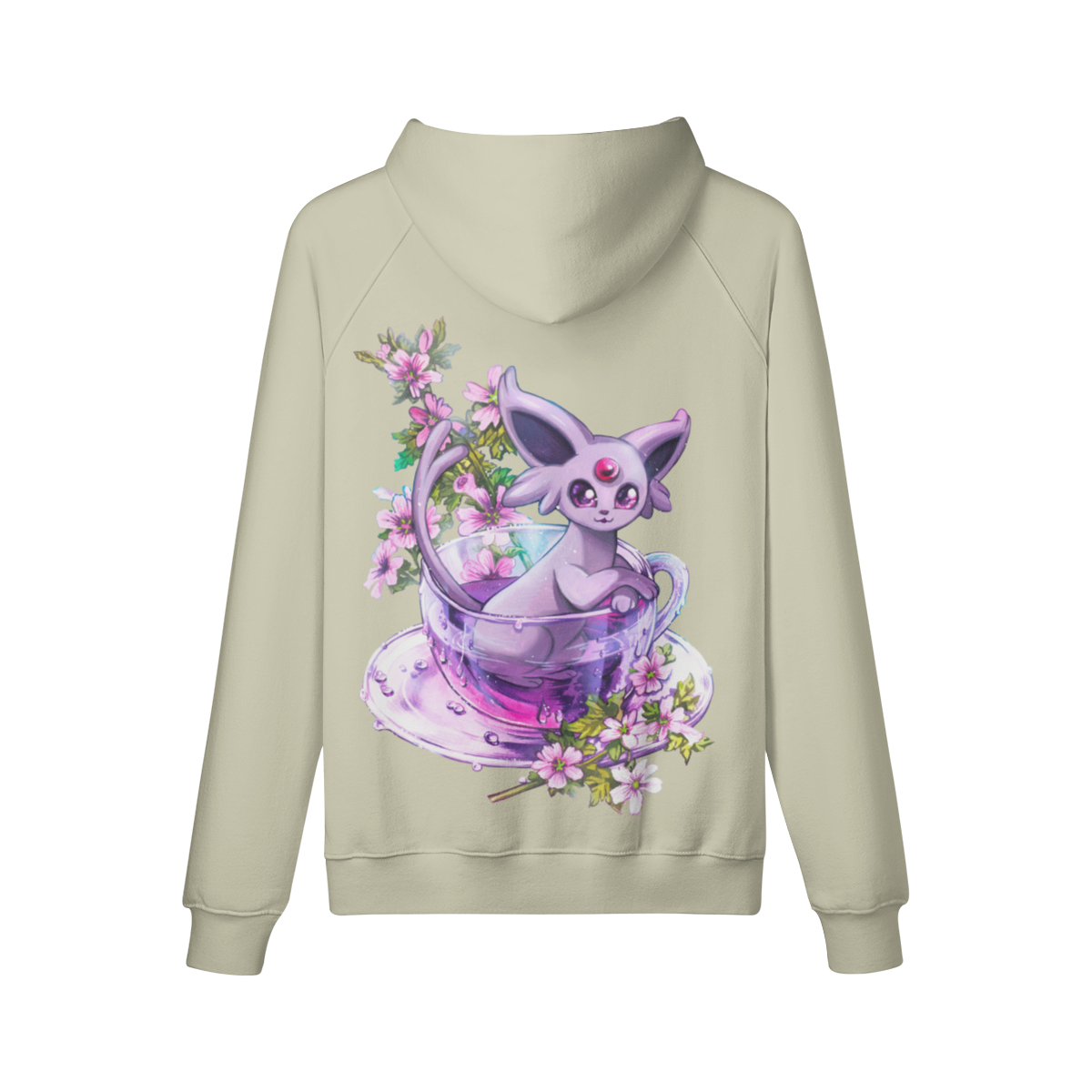 Sudadera con capucha de té de malva