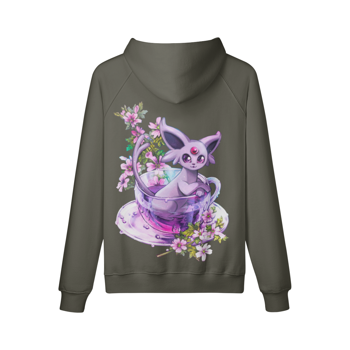 Sudadera con capucha de té de malva